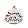 Non-Tarnish 201 Stainless Steel Charms STAS-U016-04P-1