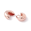Brass Crimp Beads Covers LS-KK-P219-05A-RG-2