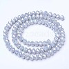 Electroplate Glass Beads Strands EGLA-A044-P4mm-B10-2