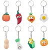 PVC Plastic Vegetable Keychain KEYC-JKC01036-2