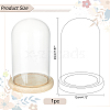 Glass Dome Cover DJEW-WH0043-46-2