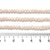 Electroplate Opaque Glass Beads Strands EGLA-A035-P3mm-A05-4