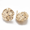 Brass Stud Earring Findings X-KK-T029-108G-2