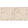 2Pc Square Wooden Crochet and Knitting Gauge DIY-BC0014-02-1