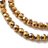 Electroplate Glass Beads Strands LS-EGLA-K015-09C-3