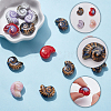 2 Sets Handmade Porcelain Beads for DIY Bracelet Accessories PORC-SP0001-28-6