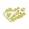 Plant & Animal Alloy Enamel Pendants FIND-N005-05E-G-2