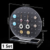 Acrylic Earring Display Stand EDIS-WH0023-01A-10
