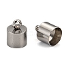 Tarnish Resistant 304 Stainless Steel Cord Ends STAS-K004-9mm-01-2