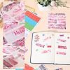 Gorgecraft 6 Sets 2 Styles Rectangle Paper Self Adhesive Category Labels Stickers DIY-GF0008-49-4