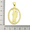 Rack Plating Brass Micro Pave Clear Cubic Zirconia Pendants KK-B091-21G-05-3