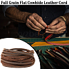 Gorgecraft Flat Cowhide Leather Jewelry Cord LC-GF0001-10B-03-4
