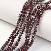 Electroplate Transparent Glass Beads Strands EGLA-A034-T2mm-P10-1