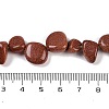 Synthetic Goldstone Nuggets Beads Strands G-B125-A07-01-4