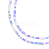 Opaque Spray Painted Glass Bead Strands GLAA-N047-07-05-3