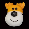 Christmas Theme Deer Head Shape Stress Toy AJEW-P085-05-1