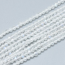 Natural Rainbow Moonstone Beads Strands G-D0003-E91-3MM