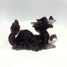 Natural Garnet Dinosaur Display Decorations WG87302-10