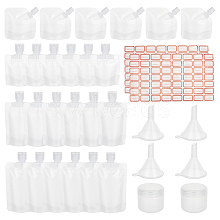   24Pcs PET Plastic Empty Refillable Travel Bags ABAG-PH0001-05