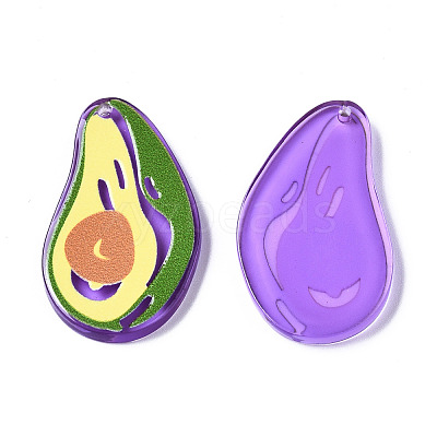 Translucent Acrylic Pendants TACR-T021-48C-1