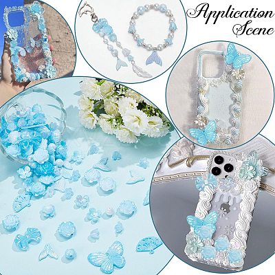 100G Plastic Pendants & Beads & Decoden Cabochons OHAR-SC0002-99C-1