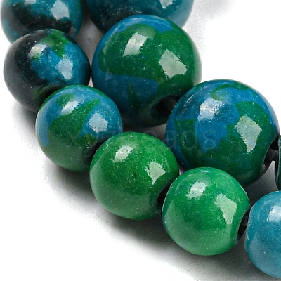 Synthetic Chrysocolla Beads Strands G-L529-B01-12mm-1