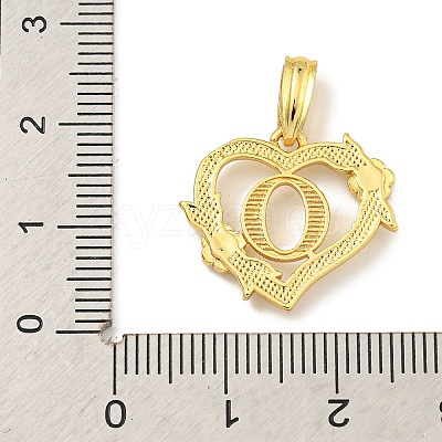 Heart Brass Pendants KK-I714-04G-O-1