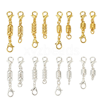 32 Sets 16 Styles Brass Magnetic Clasps KK-KS0001-28-1