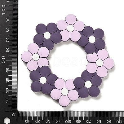 Flower Silicone Focal Beads SIL-R145-01C-1
