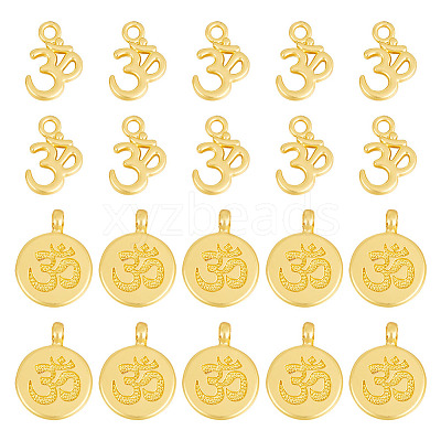 20Pcs 2 Styles Alloy Pendants FIND-GO0001-35-1