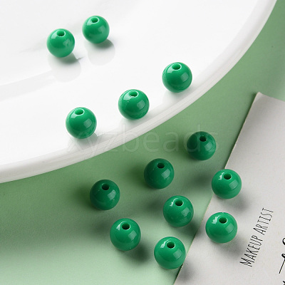 Opaque Acrylic Beads X-MACR-S370-C8mm-24-1