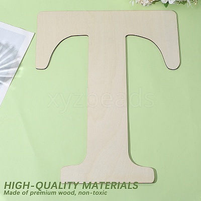 Letter Unfinished MDF Sheets WOOD-WH20012-008T-1