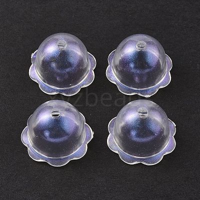 Transparent Acrylic Bead Caps X-OACR-P007-46-1