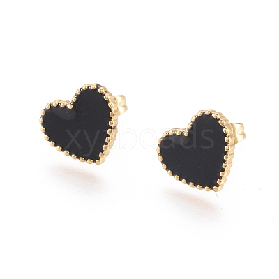 304 Stainless Steel Stud Earrings EJEW-I235-04G-A-1