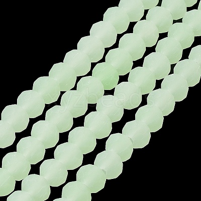 Imitation Jade Solid Color Glass Beads Strands EGLA-A034-J10mm-MD01-1