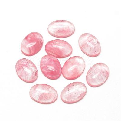 Watermelon Stone Glass Cabochons G-R415-13x18-40-1