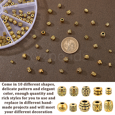 Tibetan Style Alloy Beads TIBEB-GA0001-02AG-1