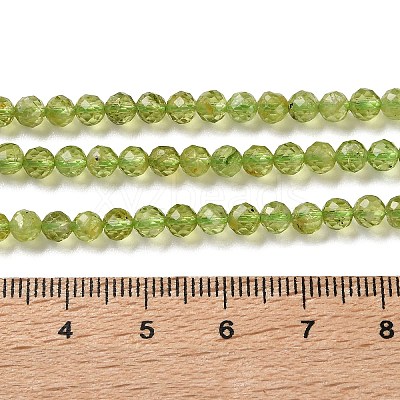 Natural Peridot Beads Strands G-Z150-A01-4mm-1