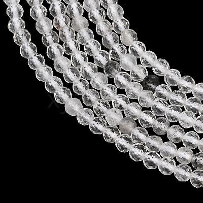 Natural Herkimer Diamond Beads Strands GG-NH0014-D03-3mm-1