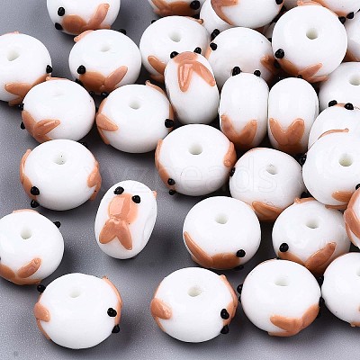 Handmade Bumpy Lampwork Beads LAMP-S194-004F-1