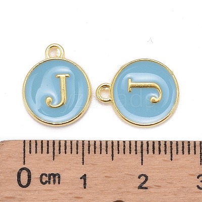 Golden Plated Alloy Enamel Charms LS-ENAM-S118-04J-1