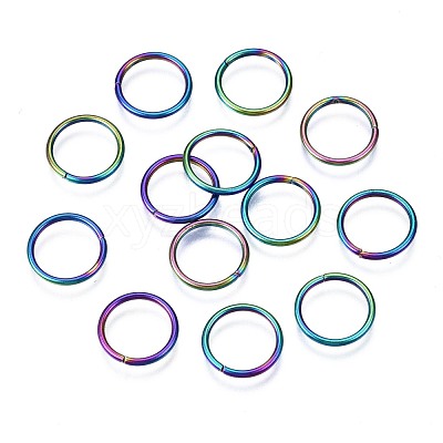 Ion Plating(IP) 304 Stainless Steel Open Jump Rings STAS-S119-003-1
