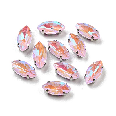 Mocha Fluorescent(MI) Horse Eye Sew on Rhinestone GGLA-R043-01A-P04-1