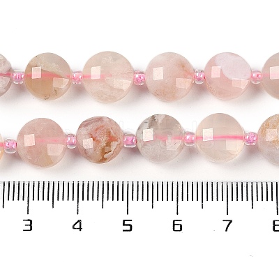 Natural Cherry Blossom Agate Beads Strands G-B094-A02-01-1