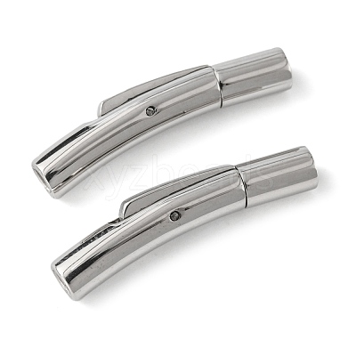 Tarnish Resistant 316 Surgical Stainless Steel Bayonet Clasps STAS-I013-3mm-1