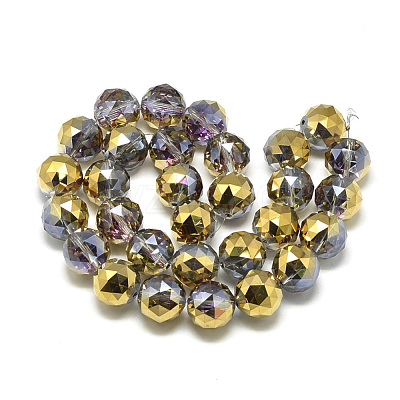 Electroplate Glass Beads Strands EGLA-S166-20mm-M-1