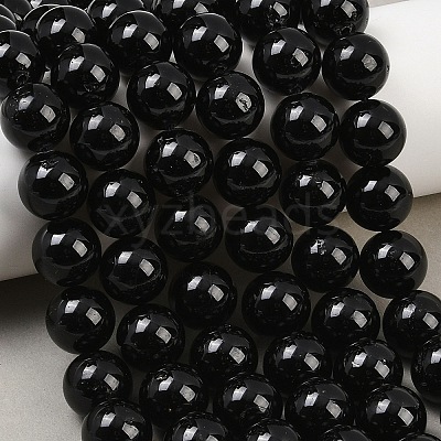 Natural Tourmaline Bead Strands G-H1603-12mm-1