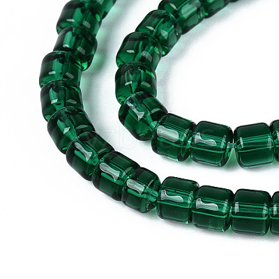 Transparent Glass Beads Strands GLAA-N065-4x4mm-A06-1