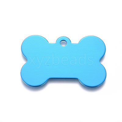 Pet Aluminium Pendants ALUM-I002-06G-1