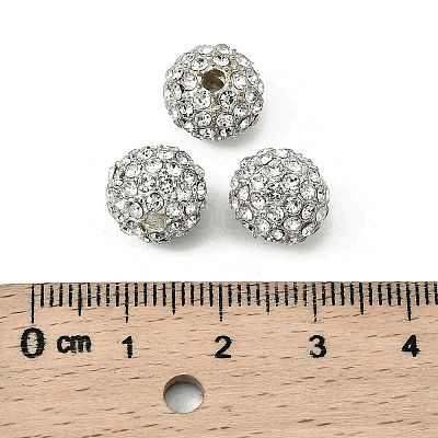 Alloy Rhinestone Beads X-RB-A034-10mm-A01S-1